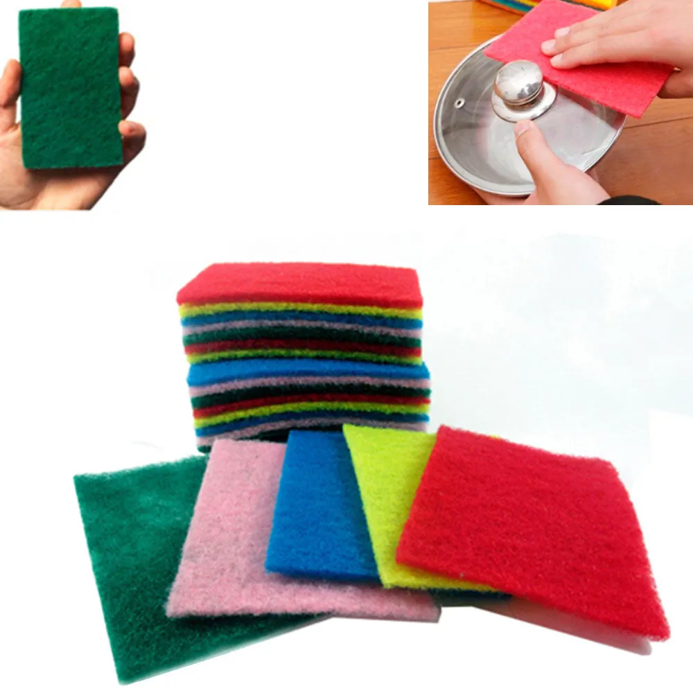 100 Scouring Pads Medium Duty Home Kitchen Scour Scrub Cleanning Pad Wholesale !