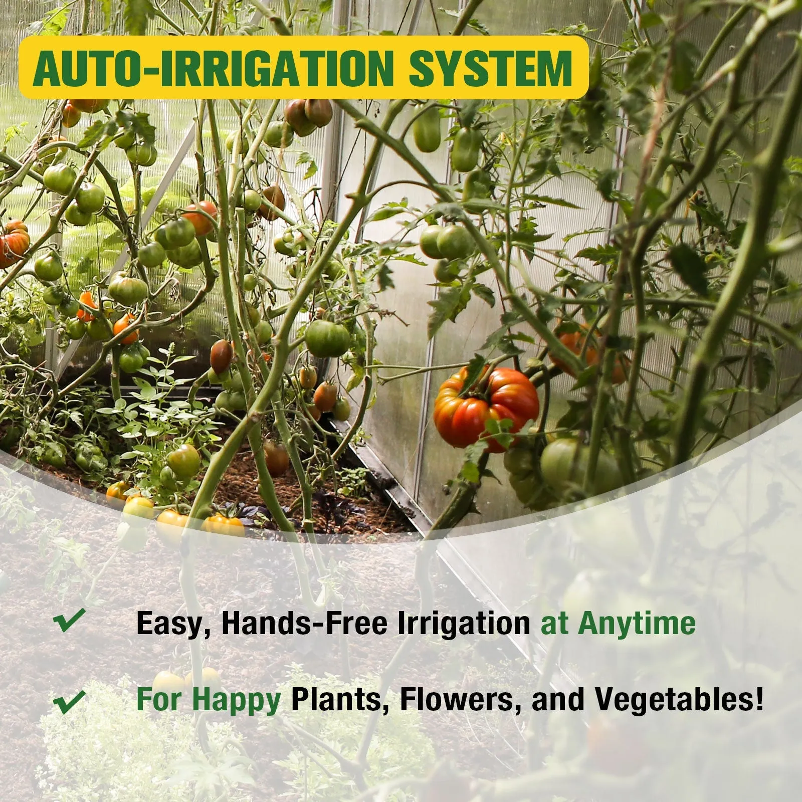 131 ft Automatic Drip Irrigation Kits DIY, 1/4" Distribution Tubing Hose Adjustable Nozzle