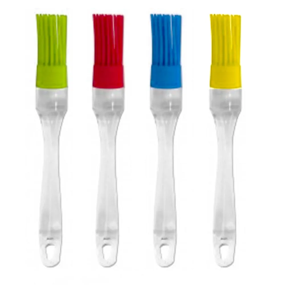 4 X Silicone Basting Brush Kitchen Cooking Utensil Grilling Baking Sauce Tool