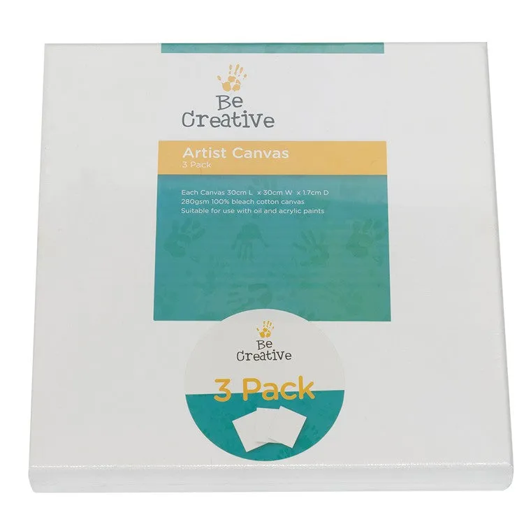 Artist Canvas Panel, 3pk
