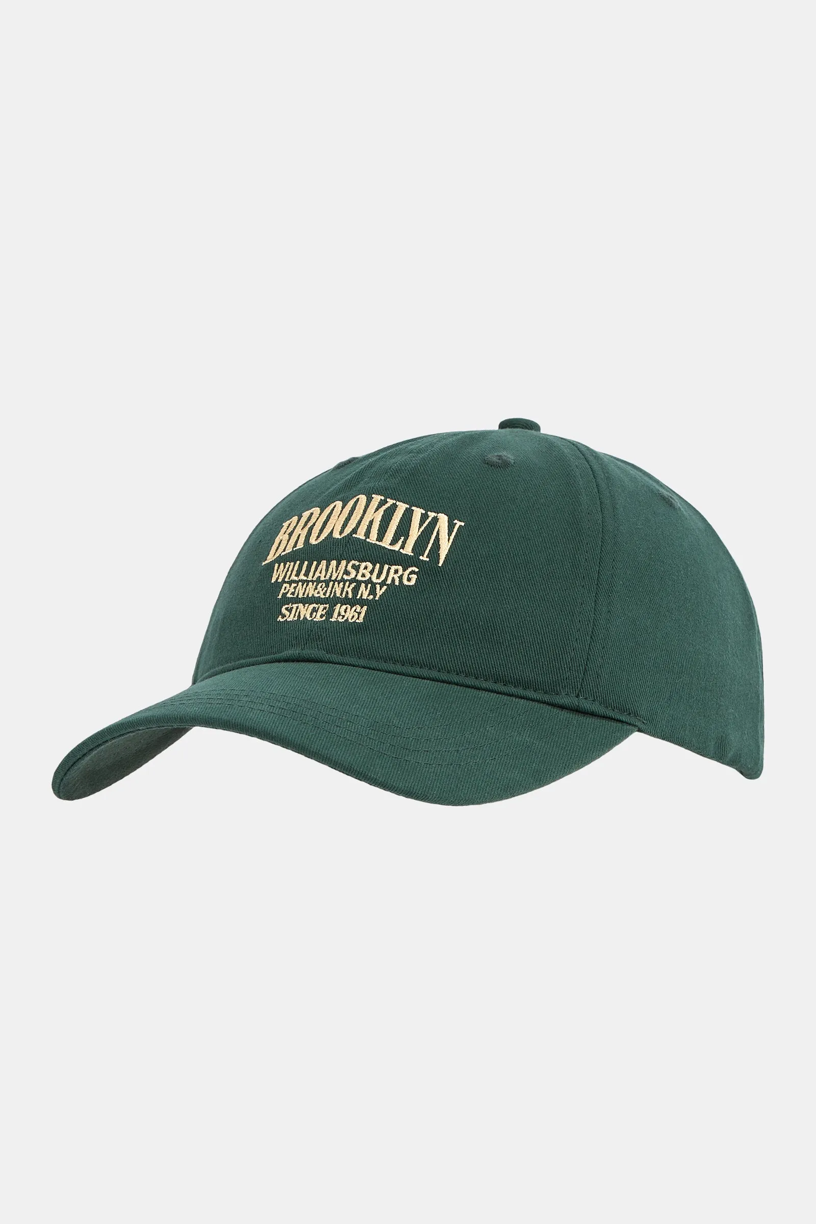 CAP (WILLIAM) DARK GREEN - ECRU