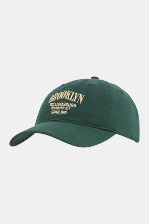 CAP (WILLIAM) DARK GREEN - ECRU
