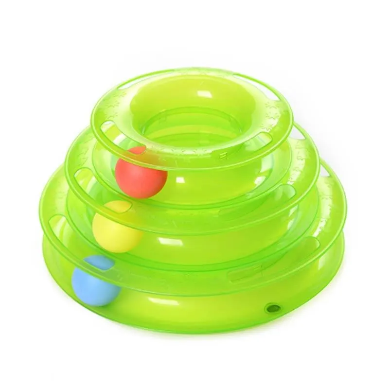 Cat Pyramid with Balls Toy