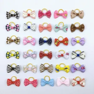 Colorful Pet Hair Bows Set