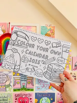 Colour Your Own Calendar - 2025