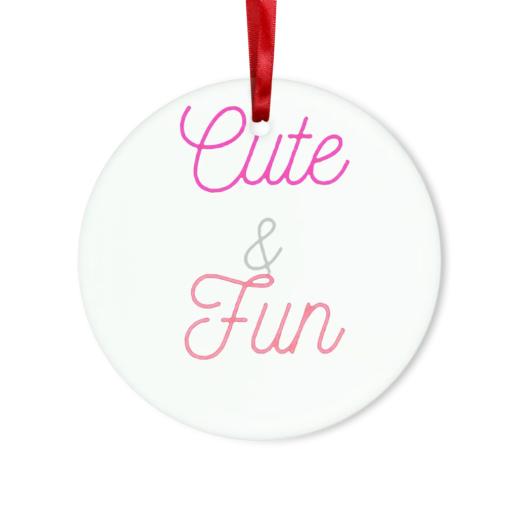 Cute and Fun Glass Hanging Ornament