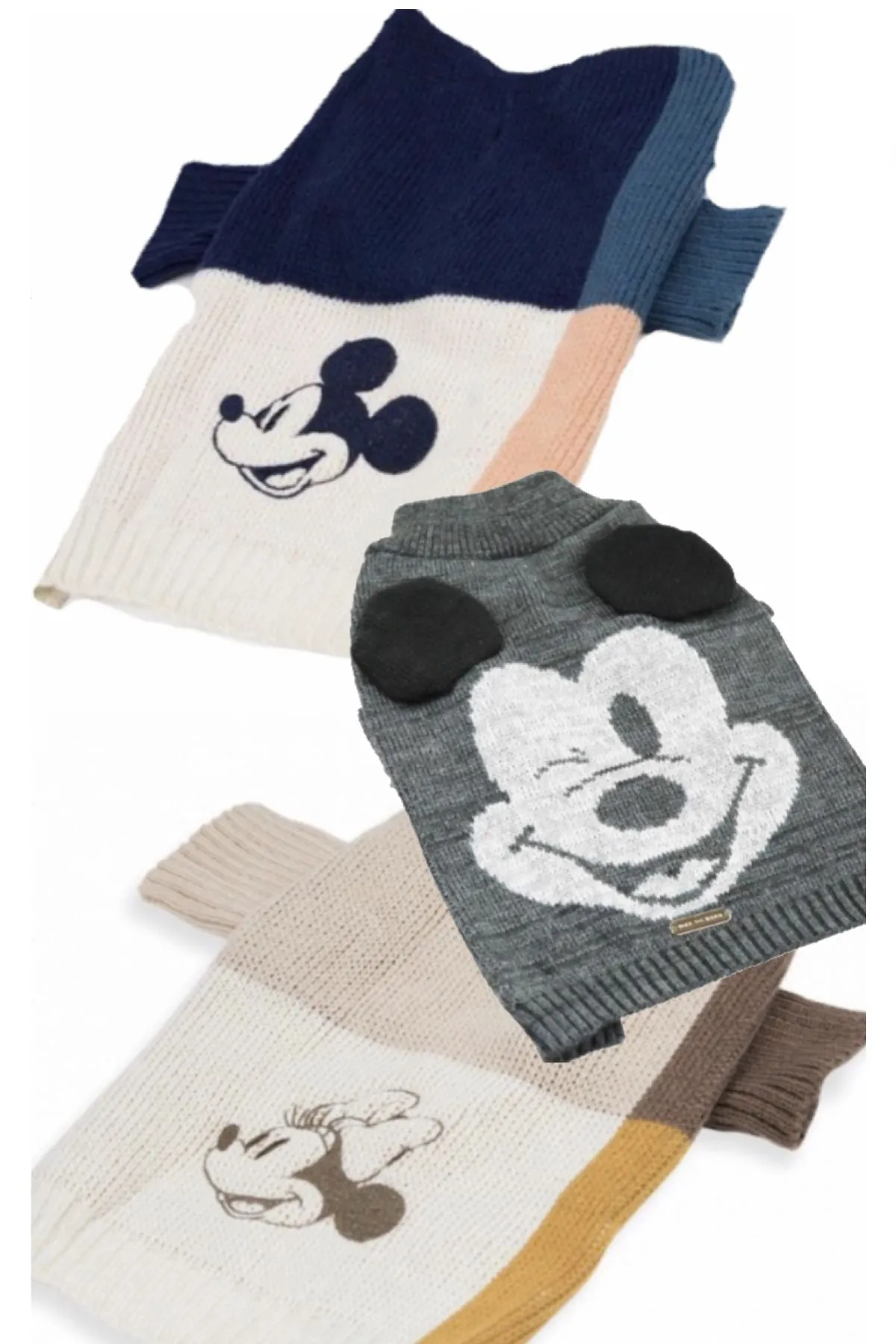 Disney x Maxbone Mickey Mouse Color Blocked Dog Jumper