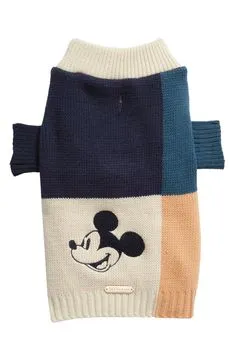 Disney x Maxbone Mickey Mouse Color Blocked Dog Jumper
