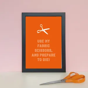 Feisty Craft Room Print - FABRIC SCISSORS