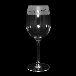 Flamingo Wine Glass