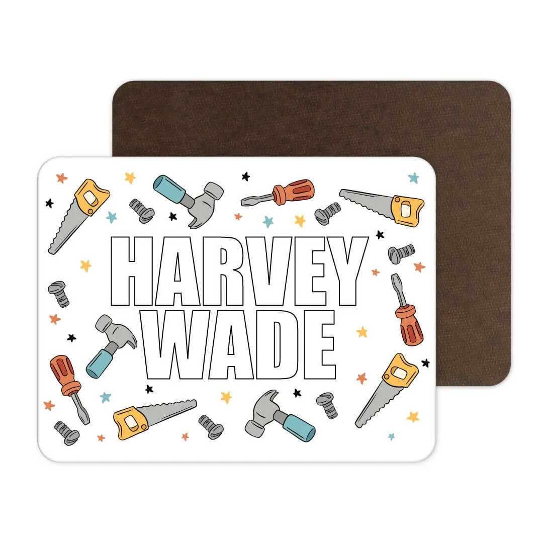 Kids Personalized Whiteboard | Hammer Time