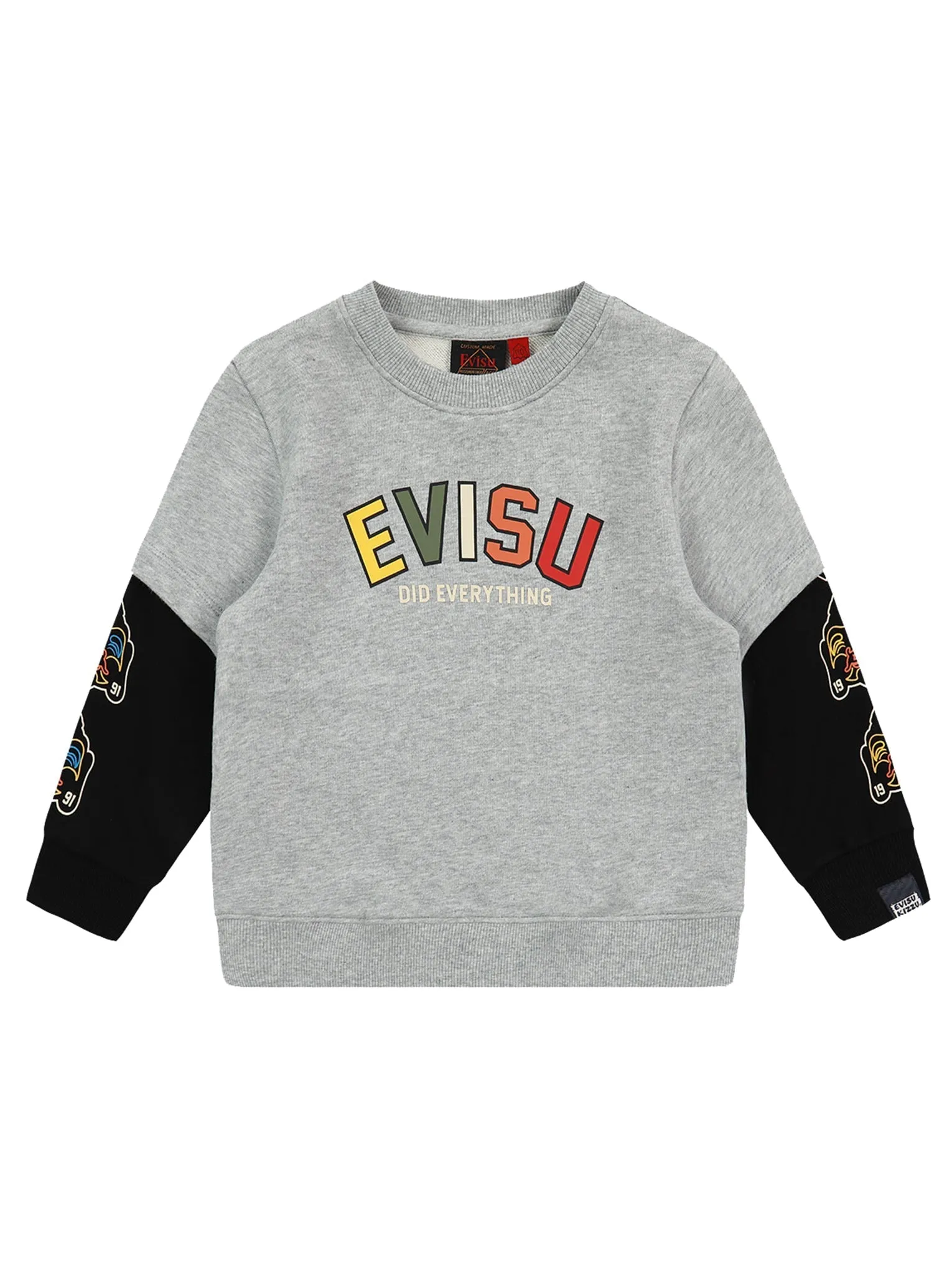 Logo and Godhead Print 2-in-1 Sweatshirt
