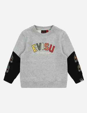 Logo and Godhead Print 2-in-1 Sweatshirt