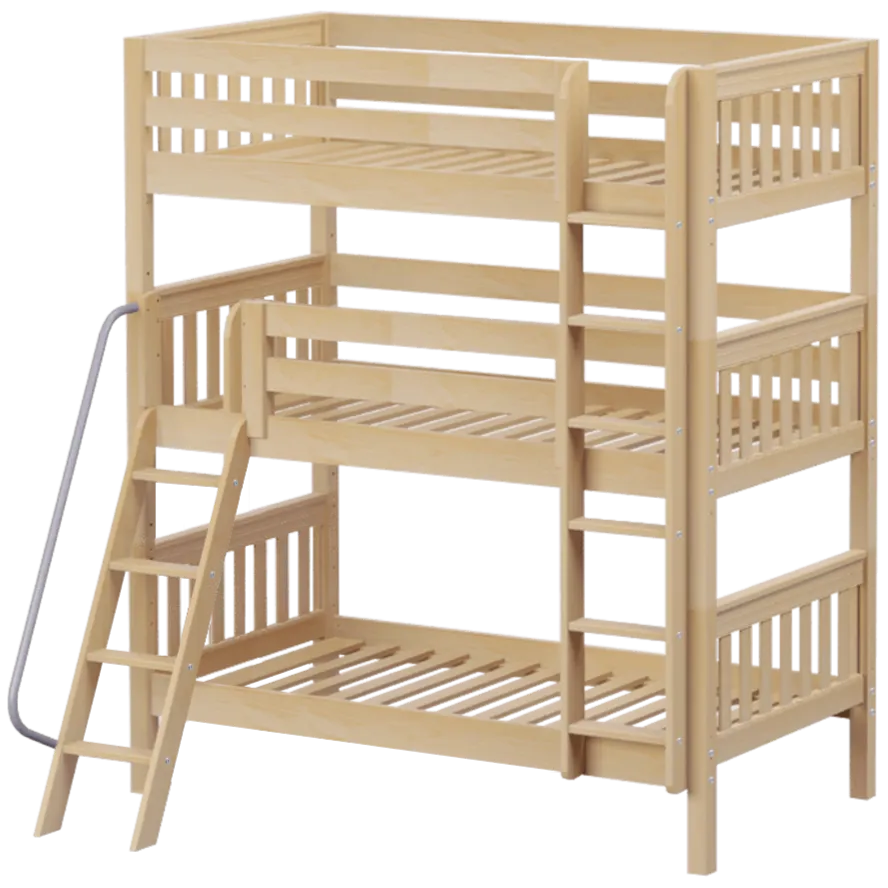 Maxtrix Twin Triple Bunk Bed with Ladder