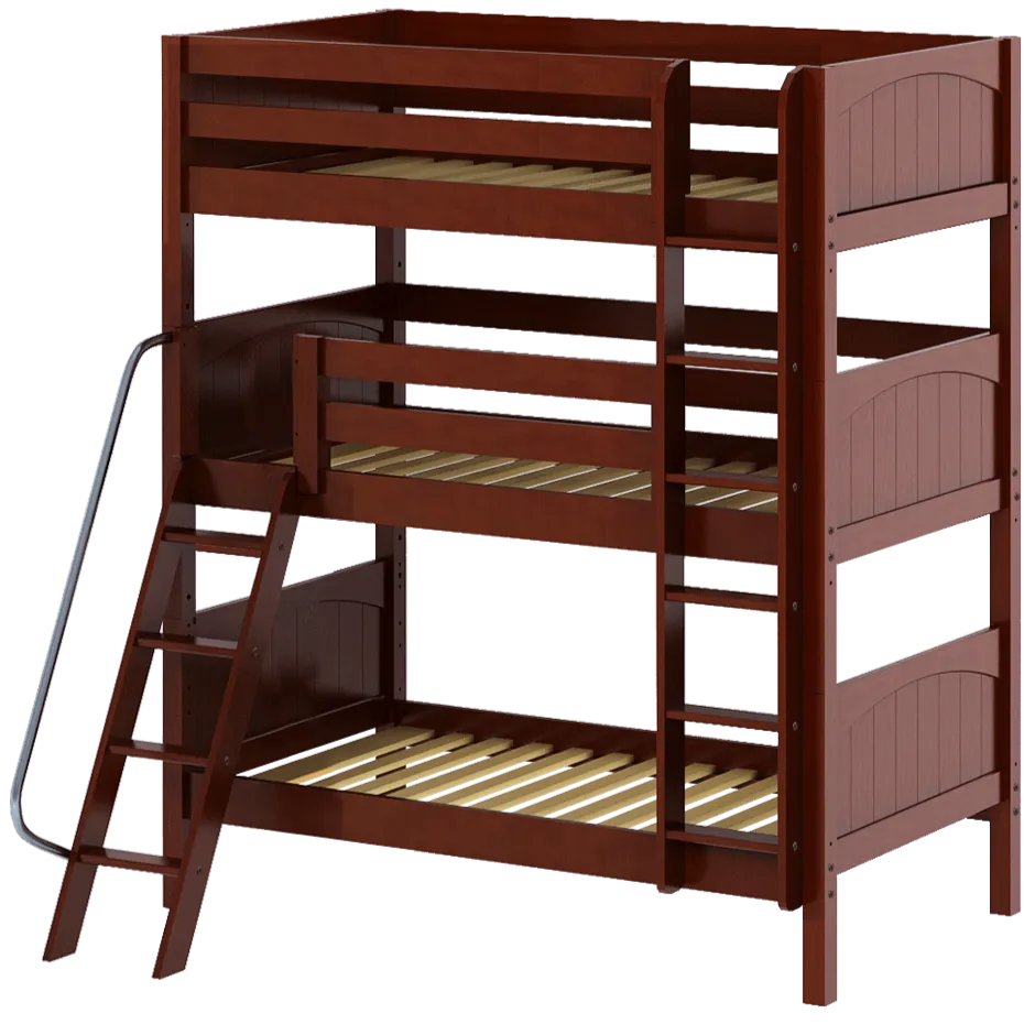 Maxtrix Twin Triple Bunk Bed with Ladder