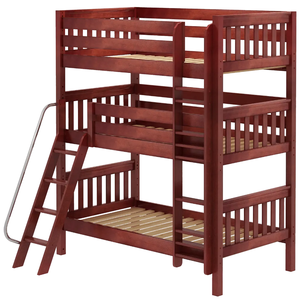 Maxtrix Twin Triple Bunk Bed with Ladder