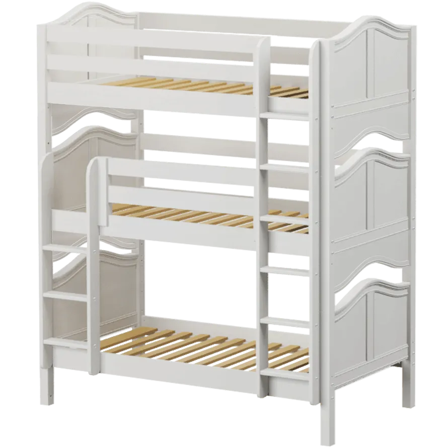 Maxtrix Twin Triple Bunk Bed with Ladder