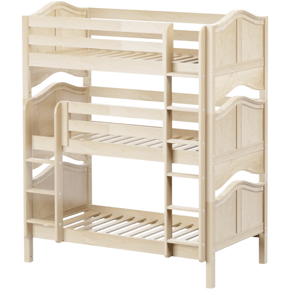 Maxtrix Twin Triple Bunk Bed with Ladder