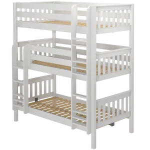 Maxtrix Twin Triple Bunk Bed with Ladder
