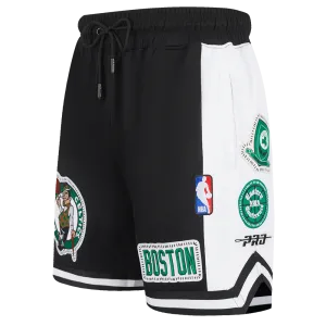 NBA BOSTON CELTICS DIY PICK STITCH MEN'S DOUBLE KNIT 2.0 SHORT (BLACK)