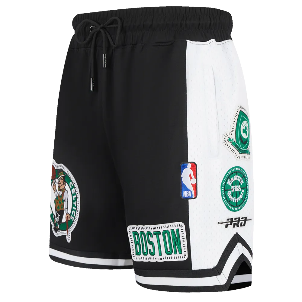 NBA BOSTON CELTICS DIY PICK STITCH MEN'S DOUBLE KNIT 2.0 SHORT (BLACK)