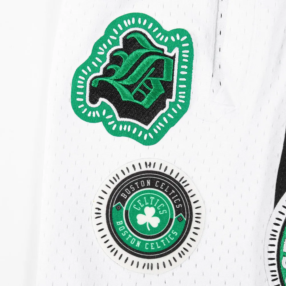 NBA BOSTON CELTICS DIY PICK STITCH MEN'S DOUBLE KNIT 2.0 SHORT (BLACK)