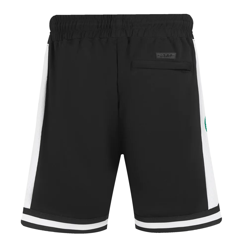 NBA BOSTON CELTICS DIY PICK STITCH MEN'S DOUBLE KNIT 2.0 SHORT (BLACK)