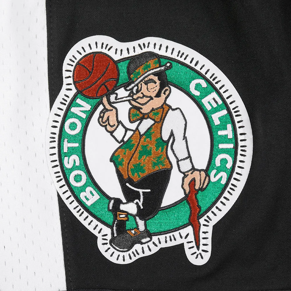NBA BOSTON CELTICS DIY PICK STITCH MEN'S DOUBLE KNIT 2.0 SHORT (BLACK)
