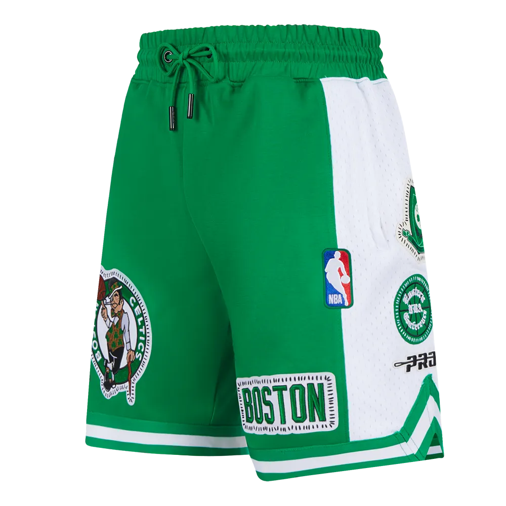 NBA BOSTON CELTICS DIY PICK STITCH MEN'S DOUBLE KNIT 2.0 SHORT (KELLY GREEN)