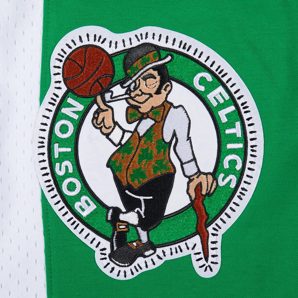 NBA BOSTON CELTICS DIY PICK STITCH MEN'S DOUBLE KNIT 2.0 SHORT (KELLY GREEN)