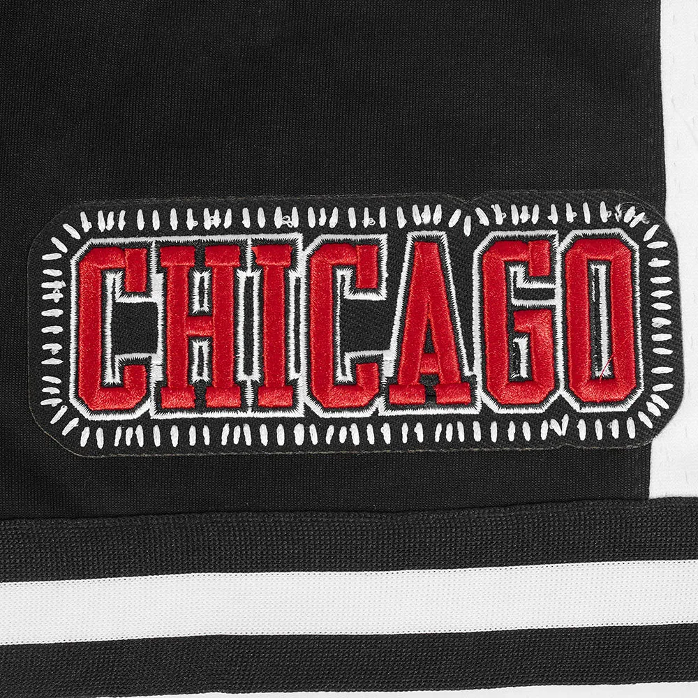 NBA CHICAGO BULLS DIY PICK STITCH MEN'S DOUBLE KNIT 2.0 SHORT (BLACK)