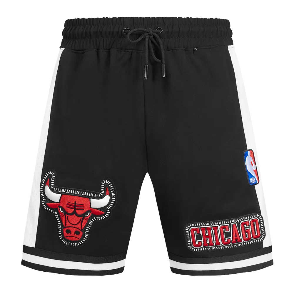 NBA CHICAGO BULLS DIY PICK STITCH MEN'S DOUBLE KNIT 2.0 SHORT (BLACK)