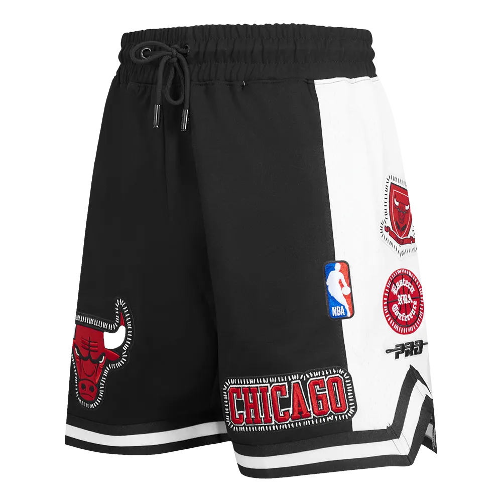 NBA CHICAGO BULLS DIY PICK STITCH MEN'S DOUBLE KNIT 2.0 SHORT (BLACK)