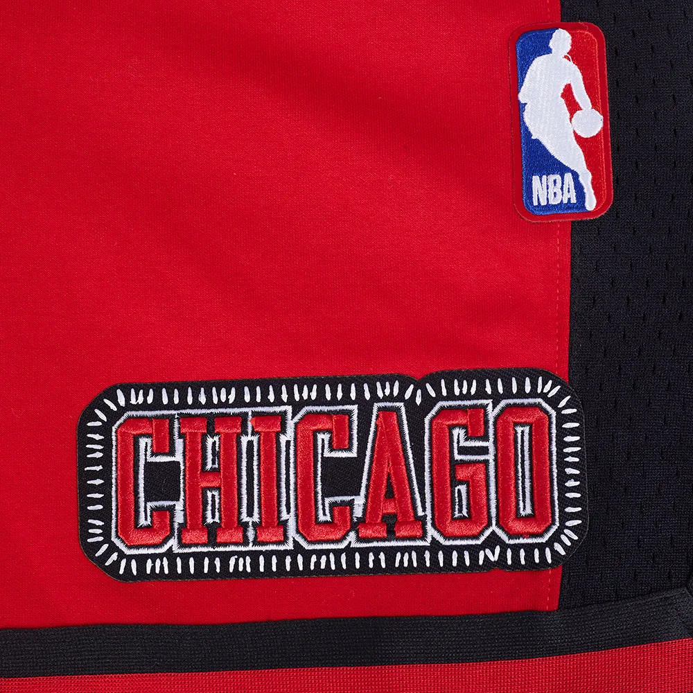 NBA CHICAGO BULLS DIY PICK STITCH MEN'S DOUBLE KNIT 2.0 SHORT (RED/BLACK)