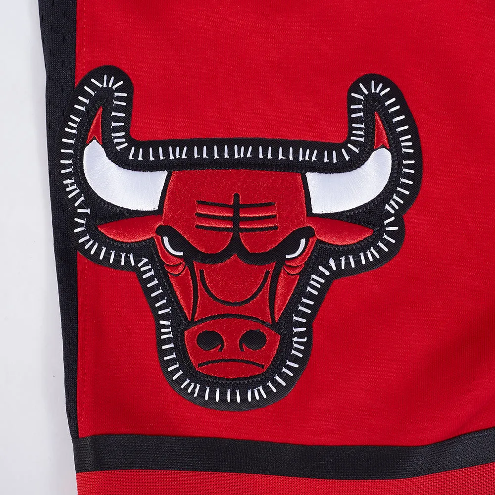 NBA CHICAGO BULLS DIY PICK STITCH MEN'S DOUBLE KNIT 2.0 SHORT (RED/BLACK)