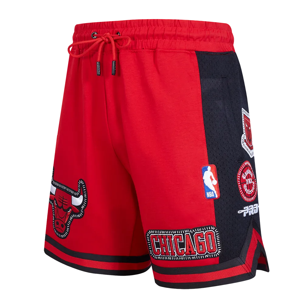 NBA CHICAGO BULLS DIY PICK STITCH MEN'S DOUBLE KNIT 2.0 SHORT (RED/BLACK)