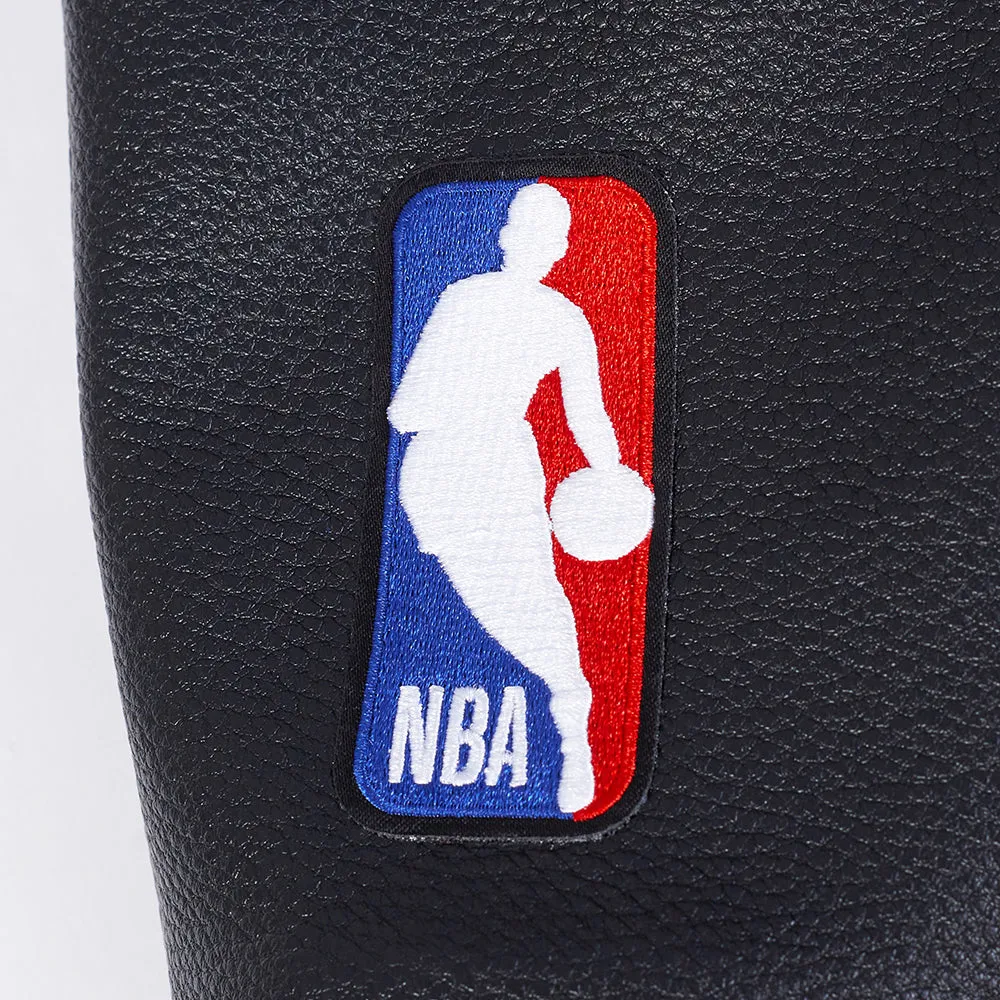 NBA CHICAGO BULLS DIY PICK STITCH MEN'S RIB WOOL VARSITY JACKET (RED/BLACK)