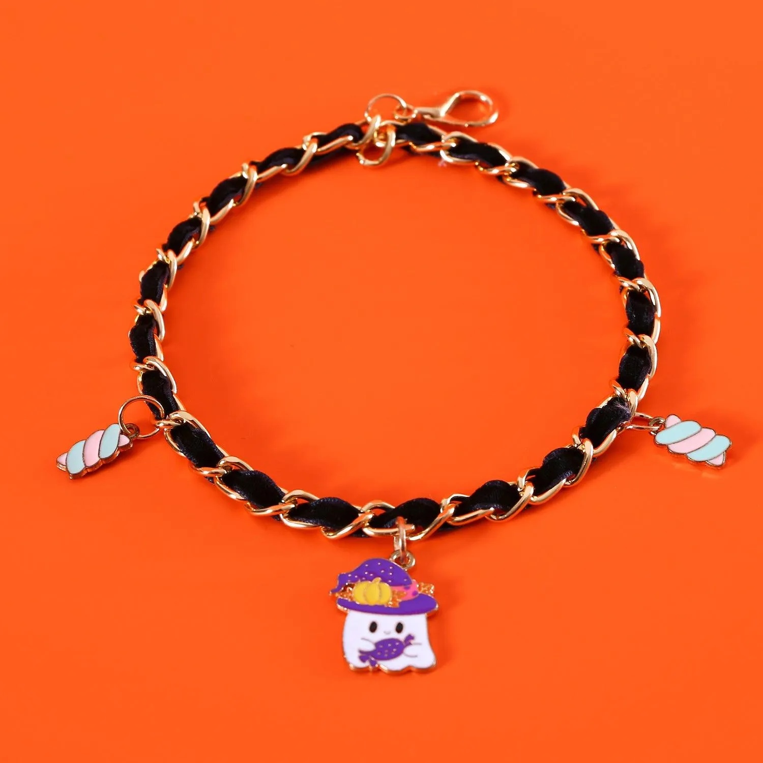 Pet Halloween Collar Velvet Dripping Bat Accessories