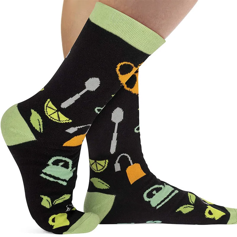 "IF YOU CAN READ THIS"Cartoon Alphabet Christmas Socks