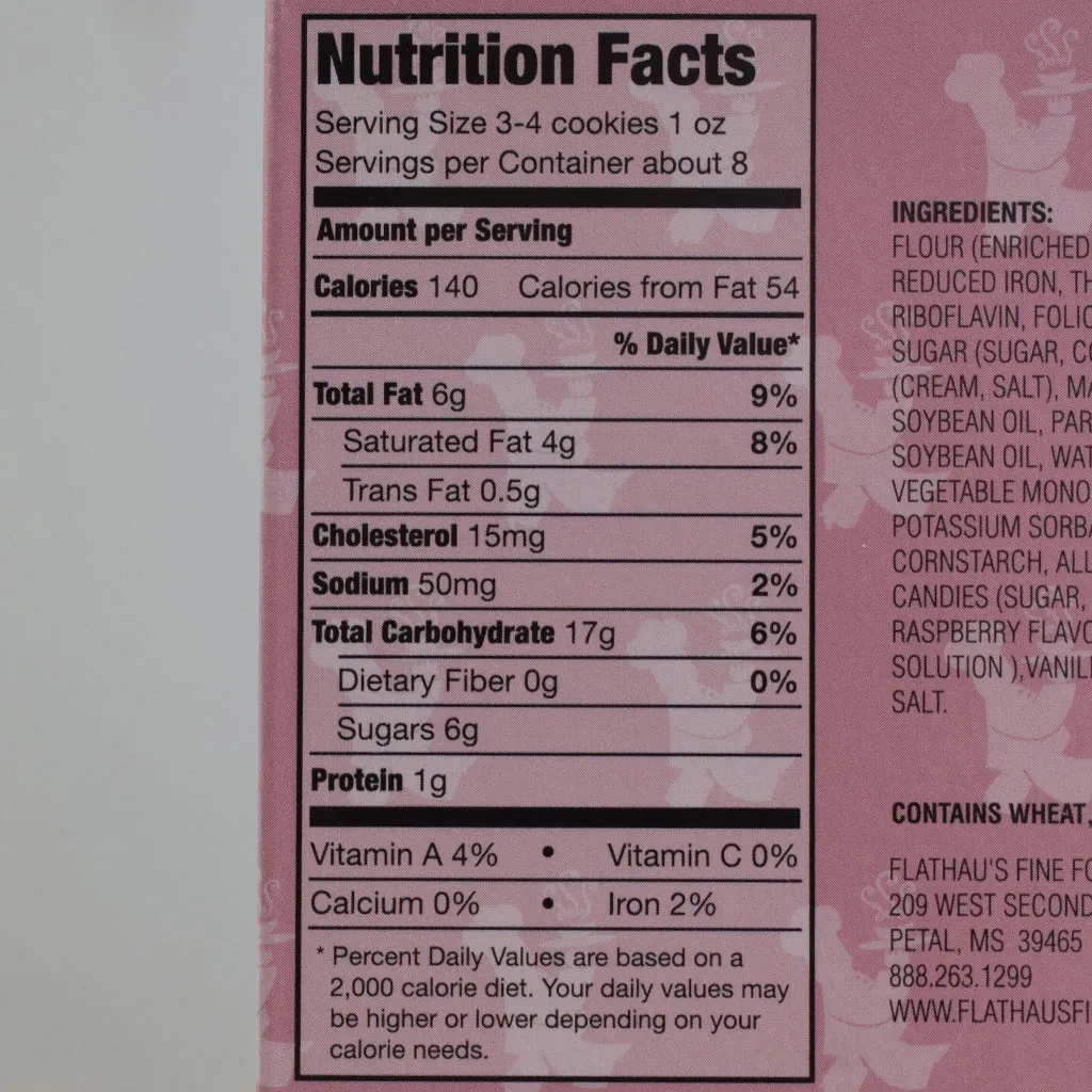 Raspberry Snaps Cookies 8 oz.