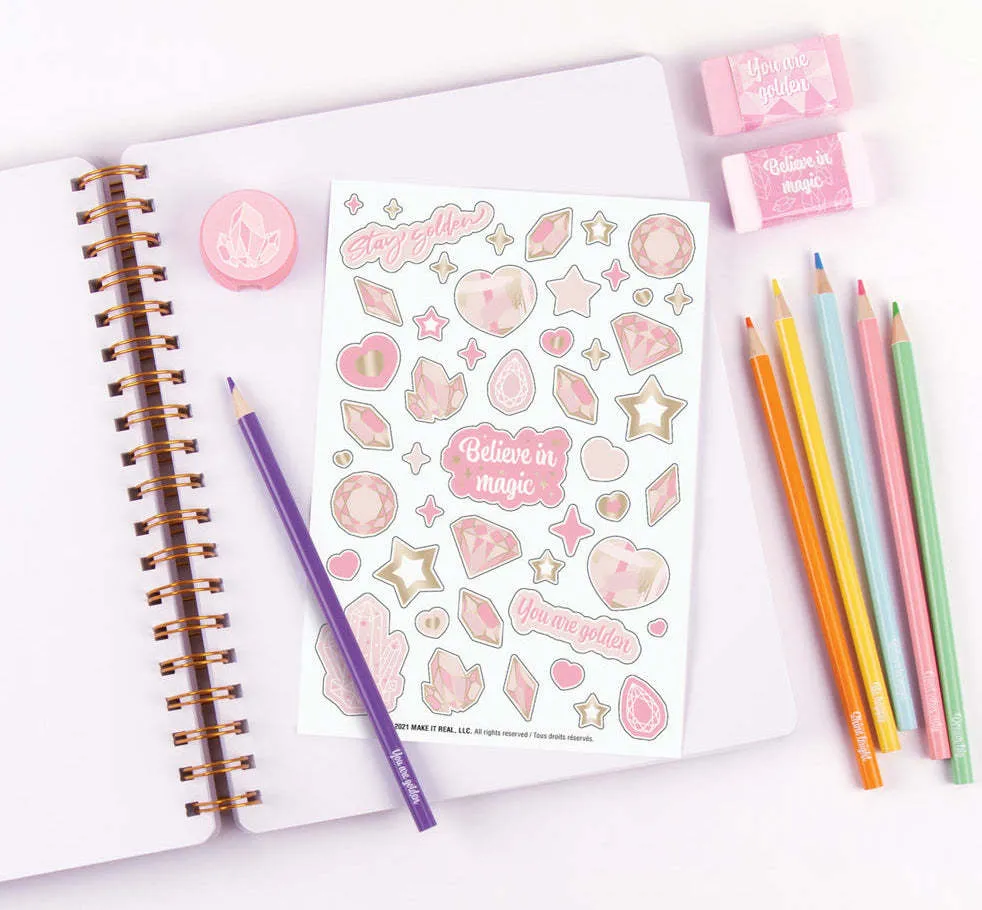 Sketchbook set All in 1 Pink and Gold