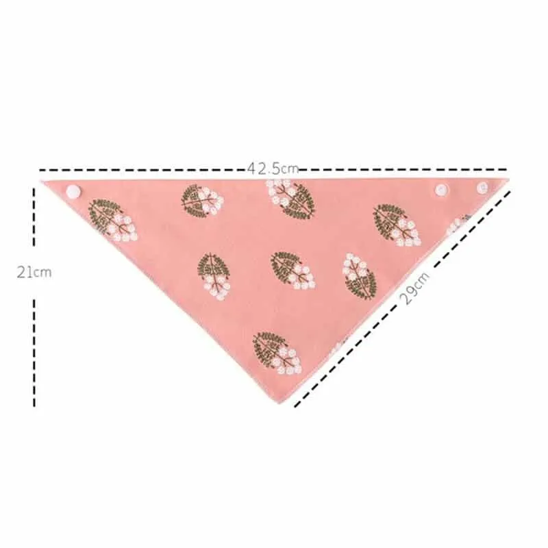 Triangular Cotton Dog Scarf