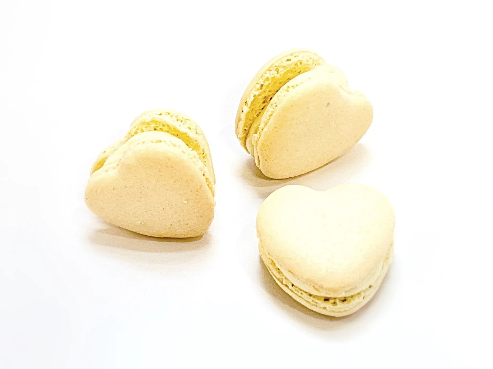 White Heart French Macarons | Ideal for Valentine's Day gifts, birthdays, weddings, anniversaries and more