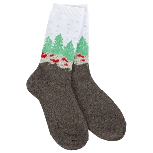 Wonderland Forest White Socks